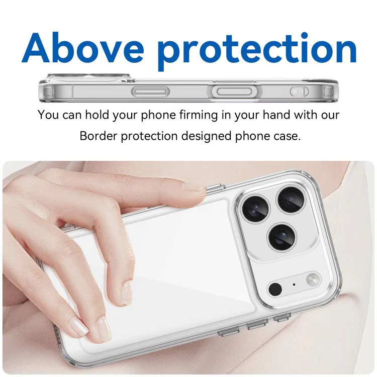 For iPhone 18 Pro Colorful Series Acrylic + TPU Phone Case(Transparent) - Image 4