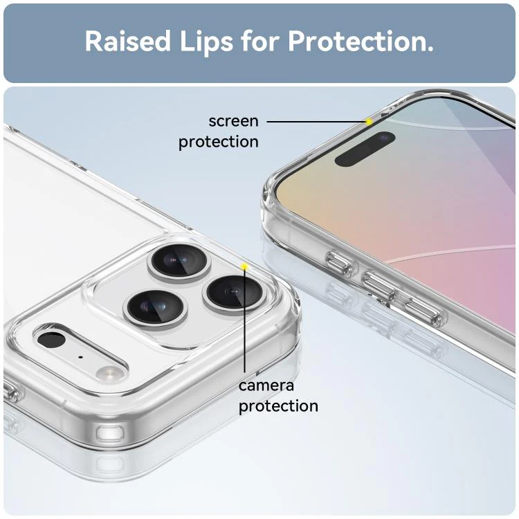 For iPhone 18 Pro Colorful Series Acrylic + TPU Phone Case(Transparent) - Image 6