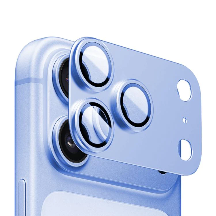 For iPhone 18 Pro Kalebol AR+AF Anti-Reflective Armor Full-Coverage Metal Lens Ring Film(Argentine Blue)