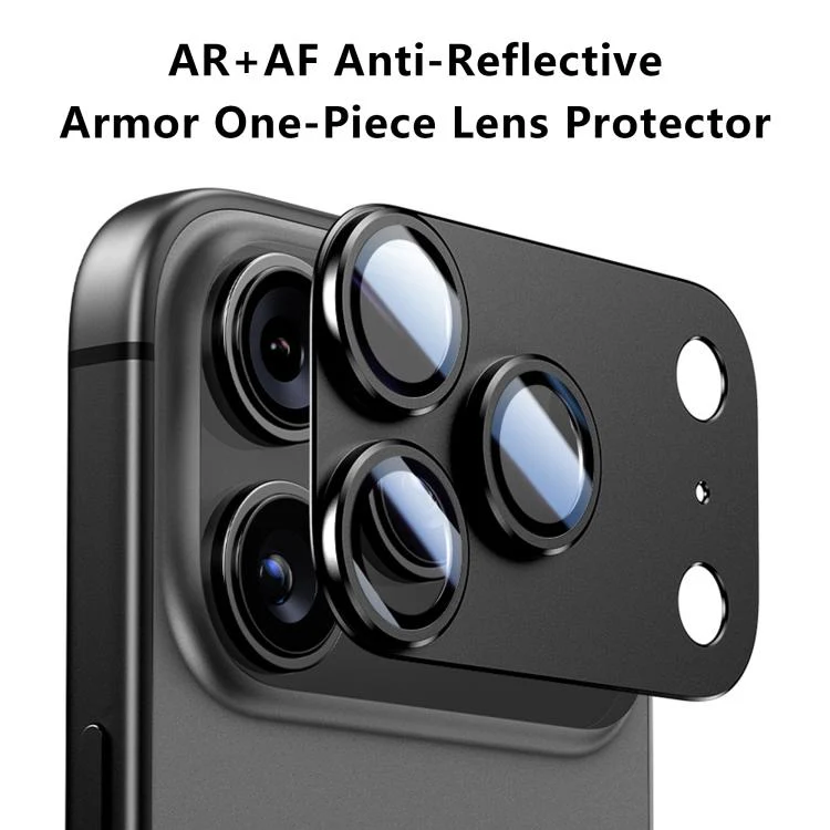 For iPhone 18 Pro Kalebol AR+AF Anti-Reflective Armor Full-Coverage Metal Lens Ring Film(Argentine Blue) - Image 2