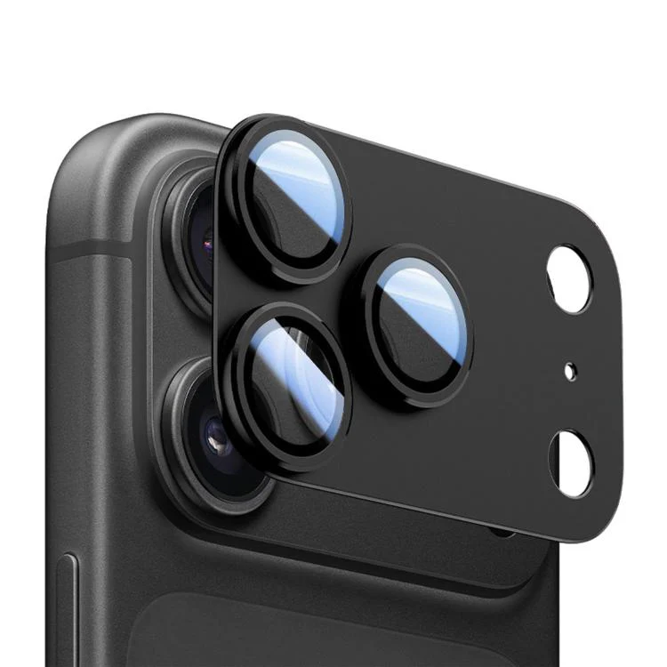 For iPhone 18 Pro Kalebol AR+AF Anti-Reflective Armor Full-Coverage Metal Lens Ring Film(Black)