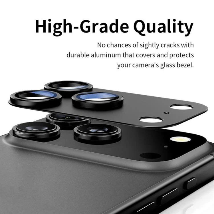 For iPhone 18 Pro Kalebol AR+AF Anti-Reflective Armor Full-Coverage Metal Lens Ring Film(Silver) - Image 4