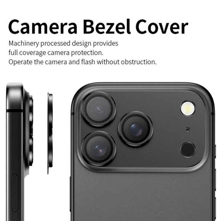 For iPhone 18 Pro Kalebol AR+AF Anti-Reflective Armor Full-Coverage Metal Lens Ring Film(Silver) - Image 5
