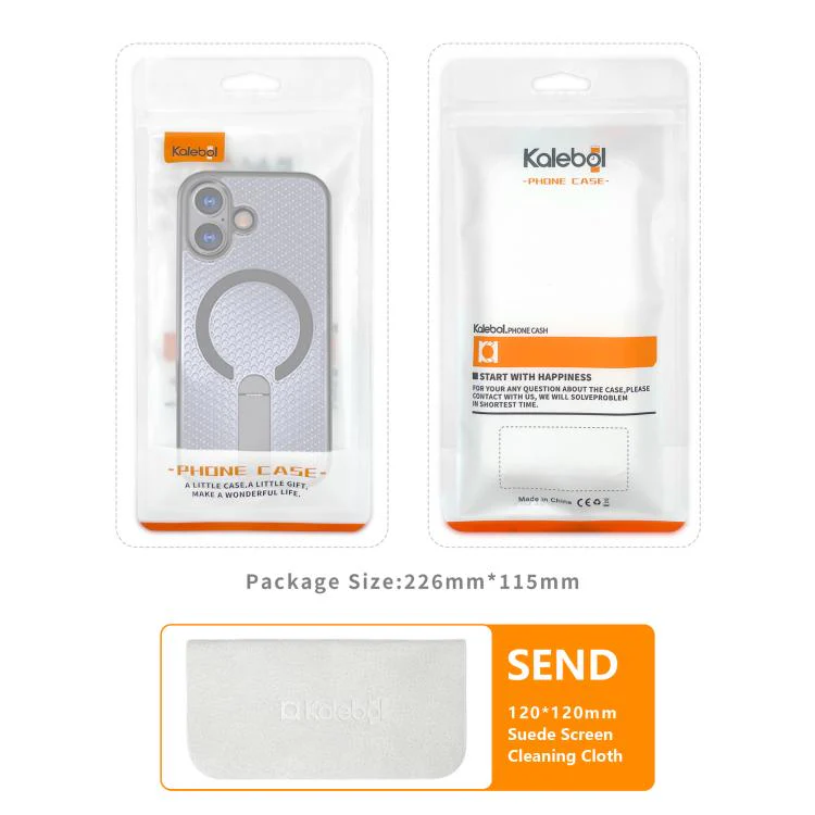 For iPhone 18 Pro kalebol Honeycomb Cooling MagSafe Holder Phone Case(Blue) - Image 8