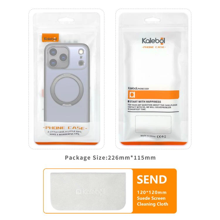 For iPhone 18 Pro kalebol MagSafe Metal Ring Holder Phone Case(Green) - Image 7