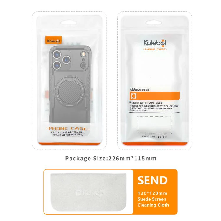 For iPhone 18 Pro kalebol Metal 360 Degree Rotation Holder MagSafe Phone Case(Black) - Image 7