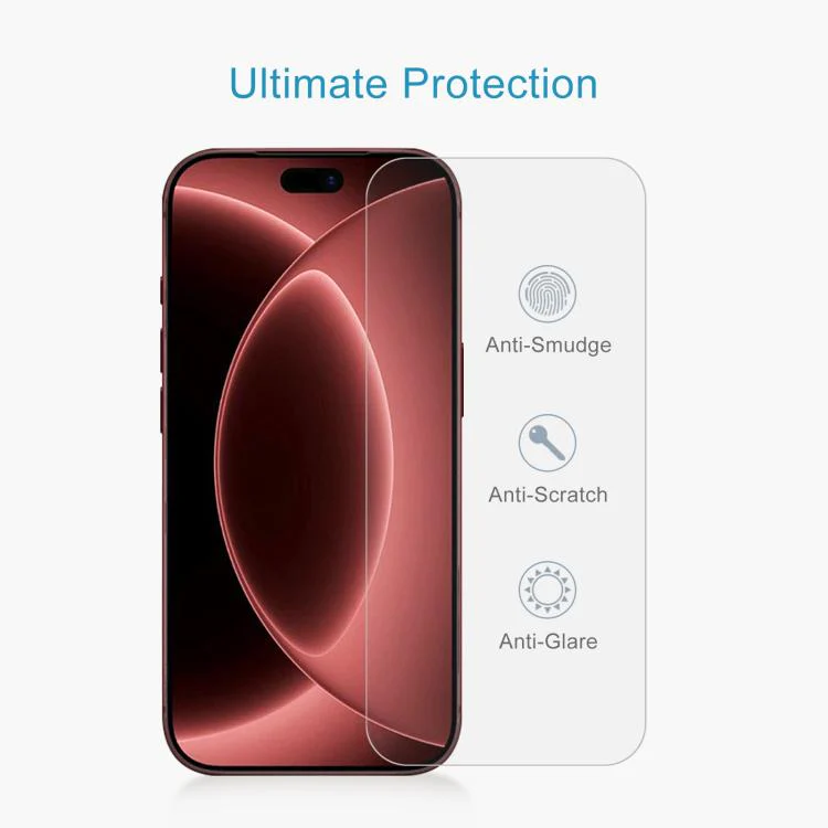 For iPhone 18 Pro Max 10pcs 0.18mm High Aluminum Tempered Glass Film - Image 4
