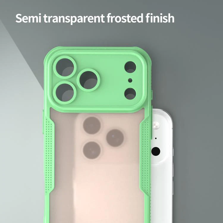 For iPhone 18 Pro Max Armor Glaze PC Hybrid TPU Phone Case(Green) - Image 5