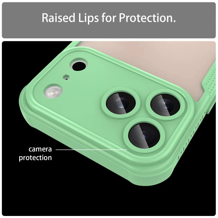 For iPhone 18 Pro Max Armor Glaze PC Hybrid TPU Phone Case(Green) - Image 7