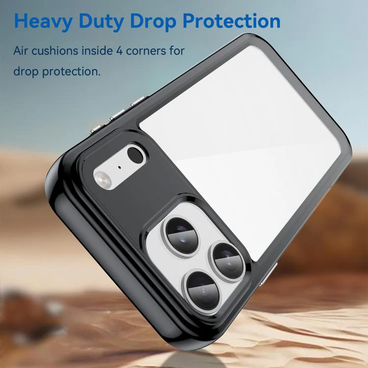 For iPhone 18 Pro Max Colorful Series Acrylic + TPU Phone Case(Black) - Image 3