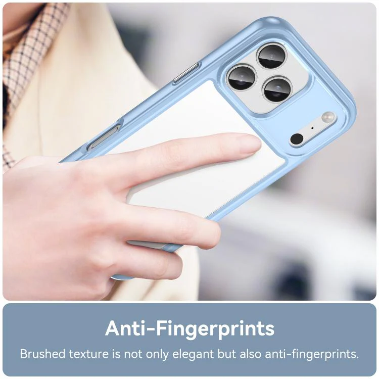 For iPhone 18 Pro Max Colorful Series Acrylic + TPU Phone Case(Blue) - Image 5