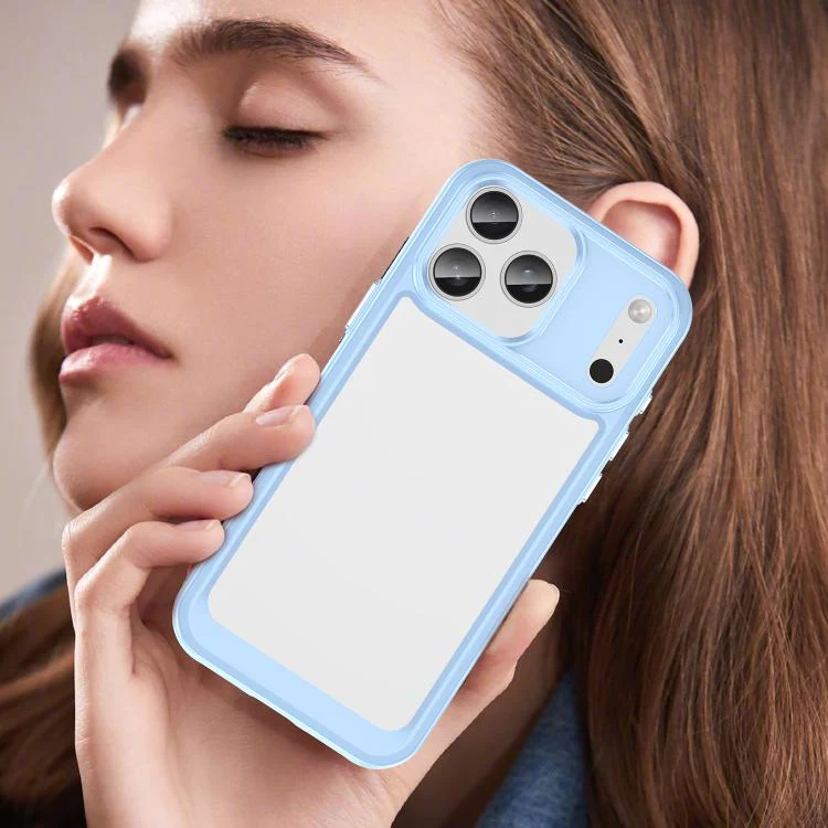 For iPhone 18 Pro Max Colorful Series Acrylic + TPU Phone Case(Blue) - Image 7