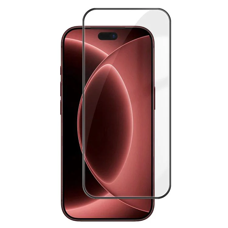 For iPhone 18 Pro Max Kalebol High-Aluminum Screen-Printed Full-Coverage Anti-Fingerprint Black-Bordered HD Tempered Glass Film
