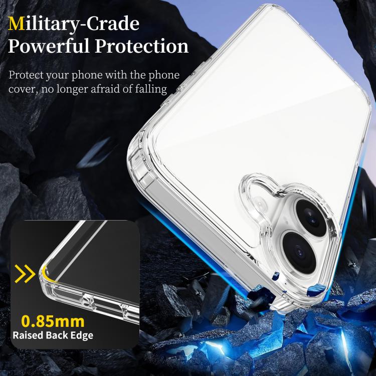 For iPhone 18 Scratchproof Acrylic TPU Phone Case(Transparent) - Image 3