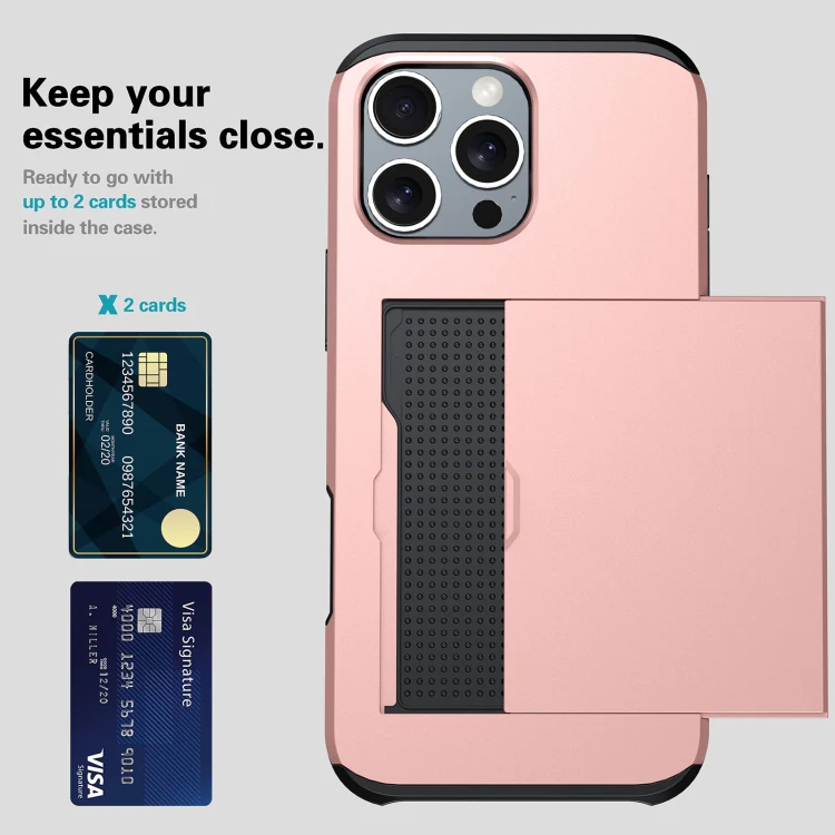 For iPhone 18 Shockproof Armor Phone Case with Card Slot(Black) - Image 4
