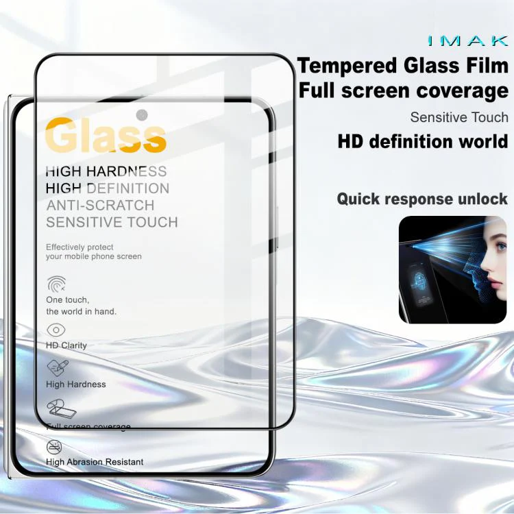 For iPhone Fold imak 9H Surface Hardness Full Screen Tempered Glass Film Pro+ Series - Image 2