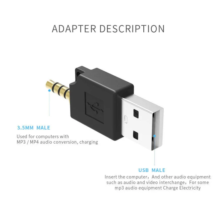 For iPod shuffle 3rd / 2nd USB Data Dock Charger Adapter, Length: 4.6cm(Green) - Image 2