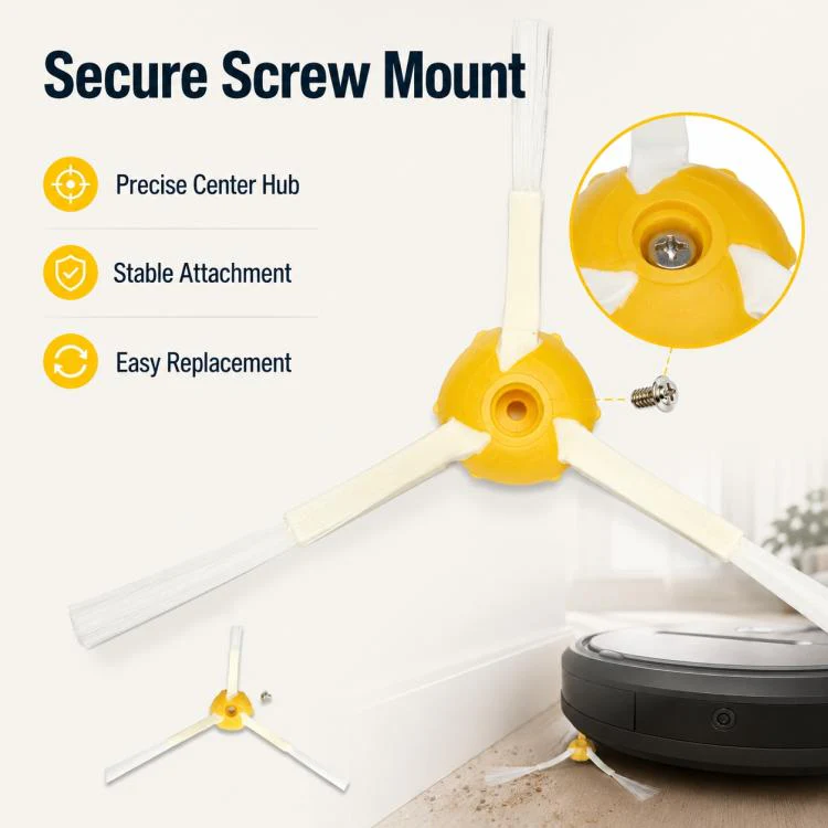 For iRobot 9 Series / 8 Series Robot Vacuum Cleaner Replacement Parts, Specification:Triangle Side Brush - Image 5