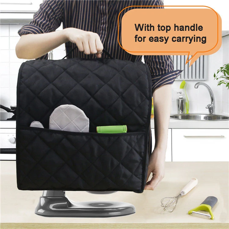 For KitchenAid 4.5QT Mixer Machine Dust Cover Waterproof Storage Bag 36 x 23 x 36cm(Coffee) - Image 7