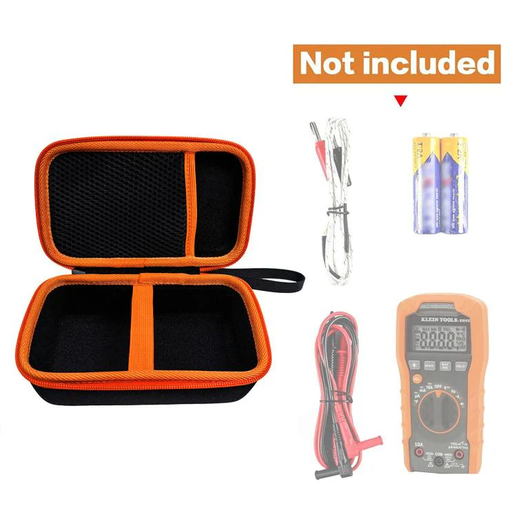 For Klein MM325 / MM420 / Fluke 117 / 115 Portable Digital Multimeter Storage Bag Hard Protective Case - Image 4