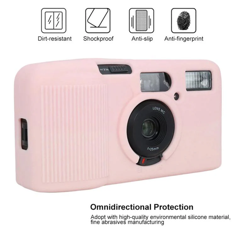 For Kodak Snapic A1 Soft Silicone Camera Protective Case(Sweet Smoke Pink) - Image 4
