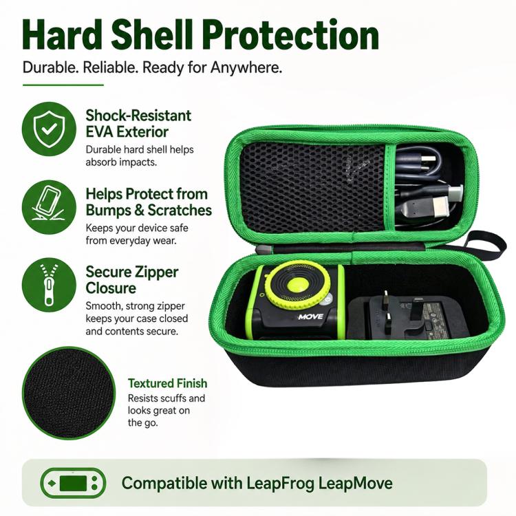 For LeapFrog LeapMove Portable Active Learning Video Game System Portable Hard Carrying Case - Image 5