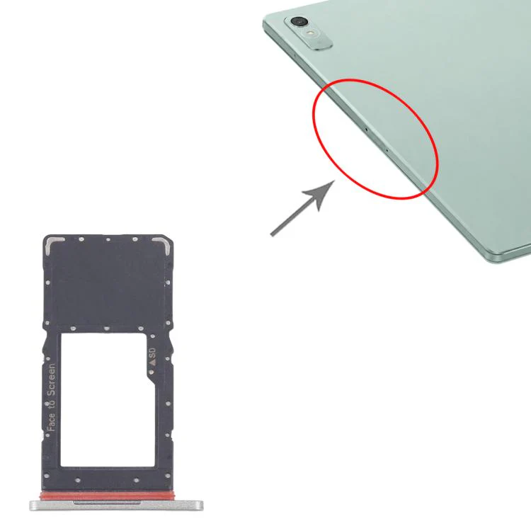 For Lenovo XiaoXin Pad 2024 / Tab M11 / K11 TB330 TB330FU TB330XU WIFI Version Micro SD Card Tray (Silver) - Image 4