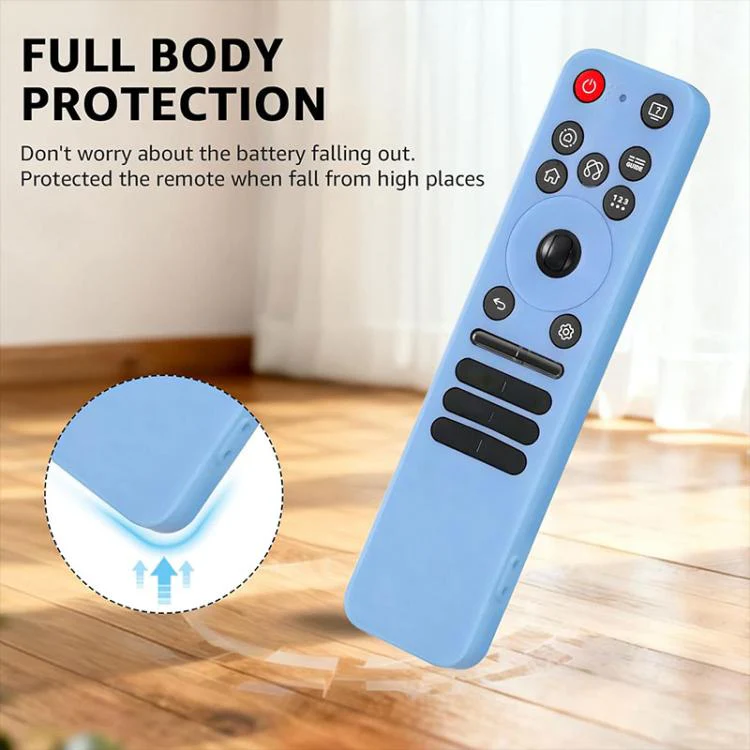 For LG MR25GA Magic Remote XDcase 4pcs Soft Silicone Protective Case with Mini Strap(Luminous Green) - Image 5
