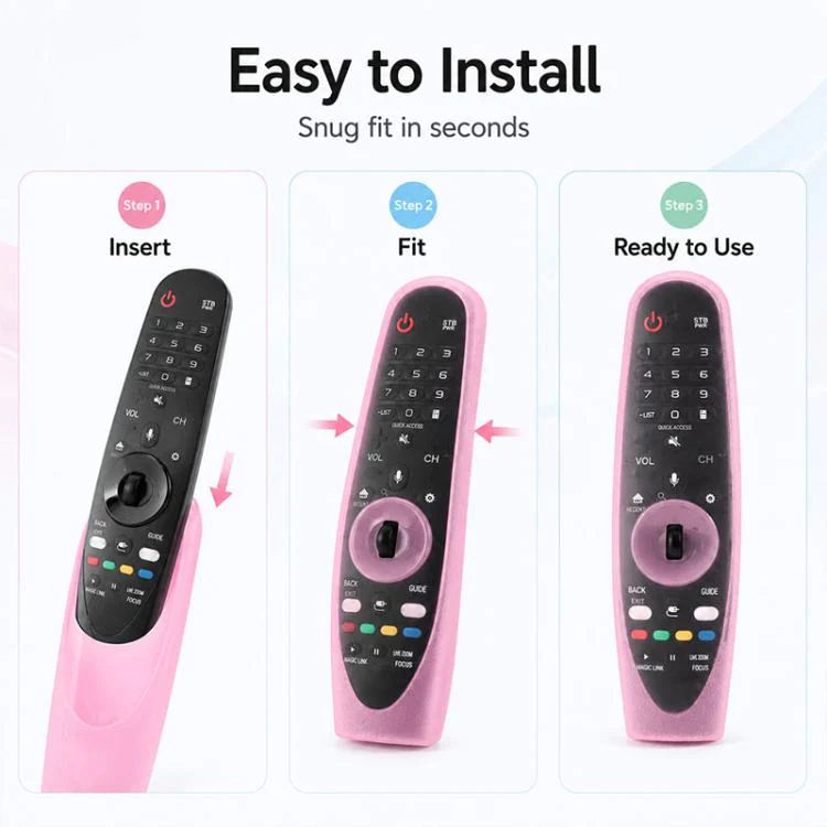 For LG MR600 / MR650 Magic Remote XDcase 4pcs Soft Silicone Jelly Protective Case(Transparent 4-Color) - Image 7