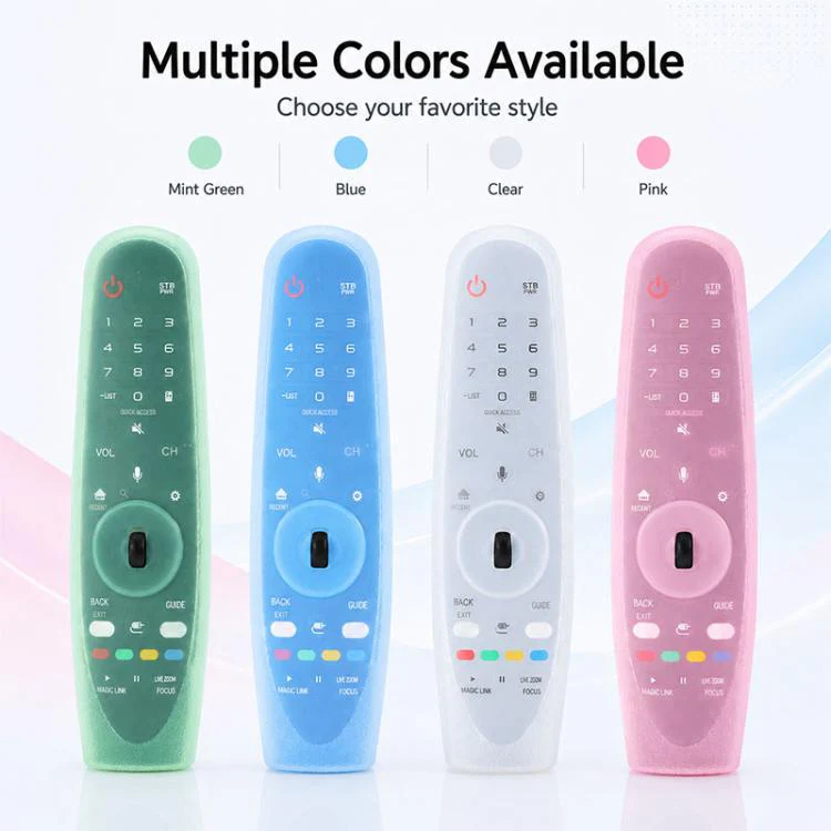 For LG MR600 / MR650 Magic Remote XDcase 4pcs Soft Silicone Jelly Protective Case(Transparent 4-Color) - Image 8
