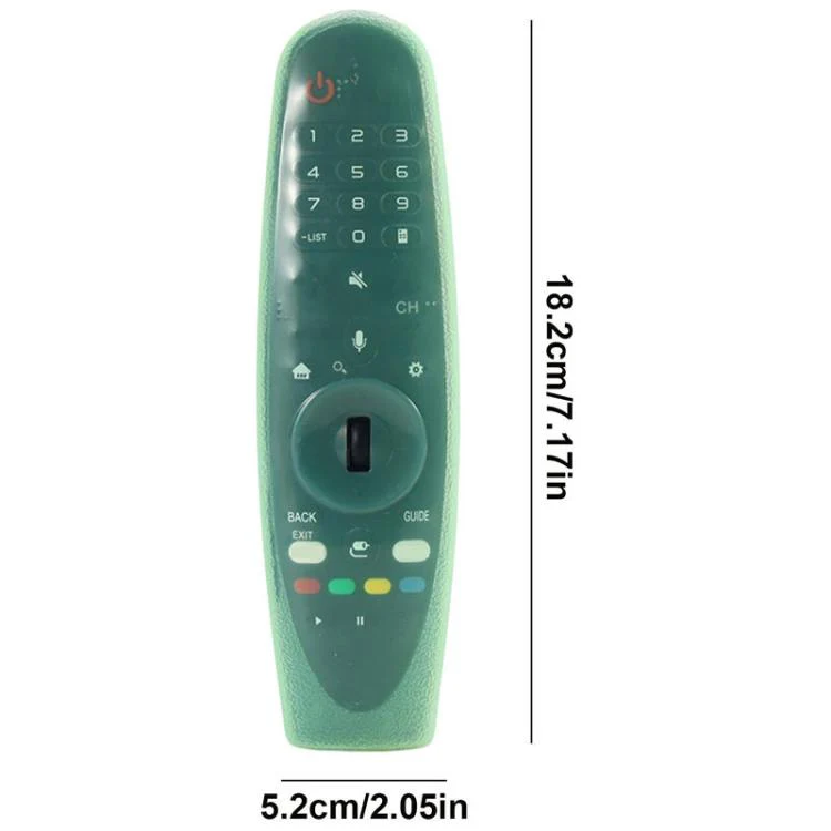 For LG MR600 / MR650 Magic Remote XDcase 4pcs Soft Silicone Jelly Protective Case(Transparent Red) - Image 2