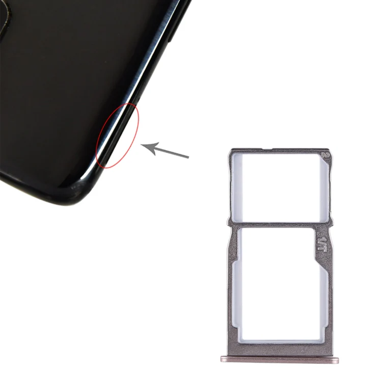 For Meizu 15 SIM Card Tray + SIM Card Tray / Micro SD Card Tray (Gold) - Image 5