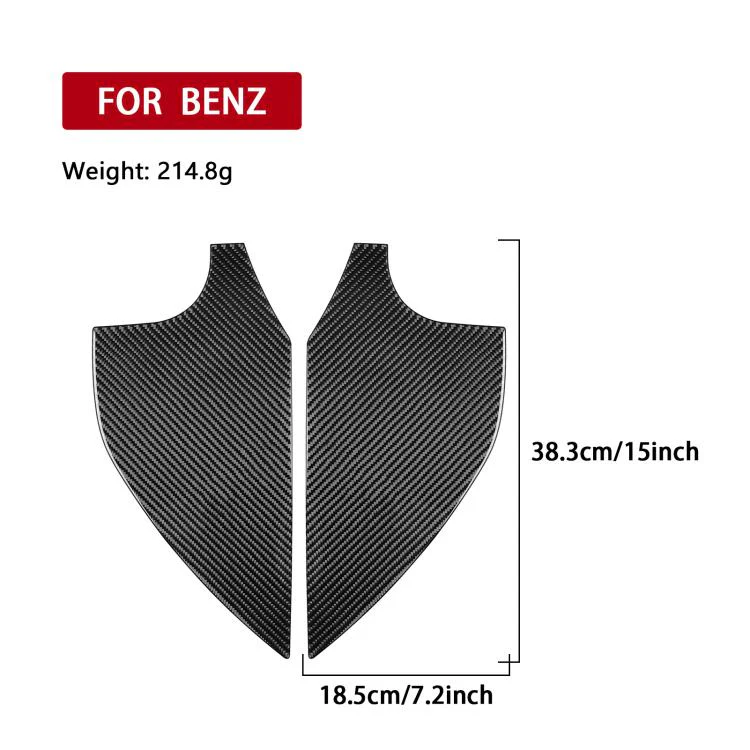 For Mercedes-Benz G-Class W463 2pcs /Set Door Slot Decorative Sticker(Black) - Image 3