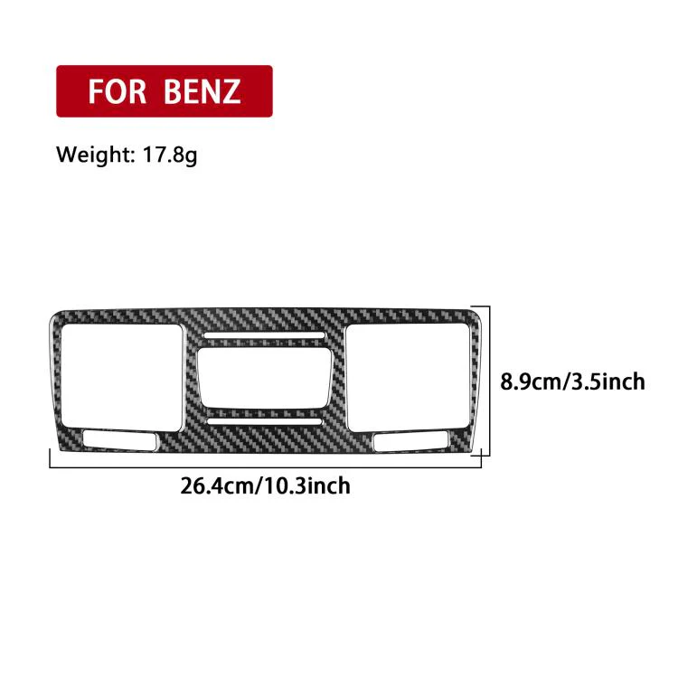 For Mercedes-Benz G-Class W463 2pcs /Set Multimedia Panel Decorative Sticker(Black) - Image 3
