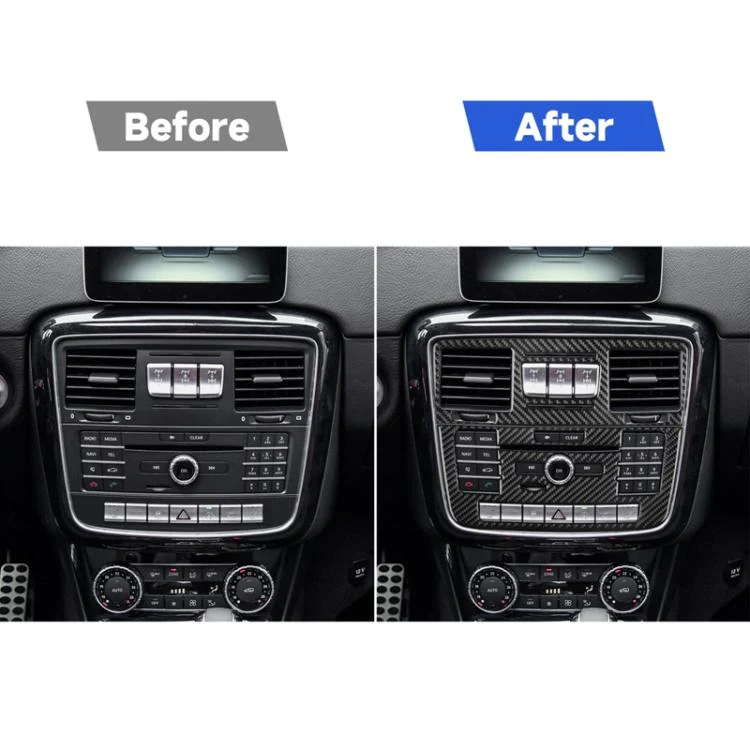 For Mercedes-Benz G-Class W463 2pcs /Set Multimedia Panel Decorative Sticker(Black) - Image 7