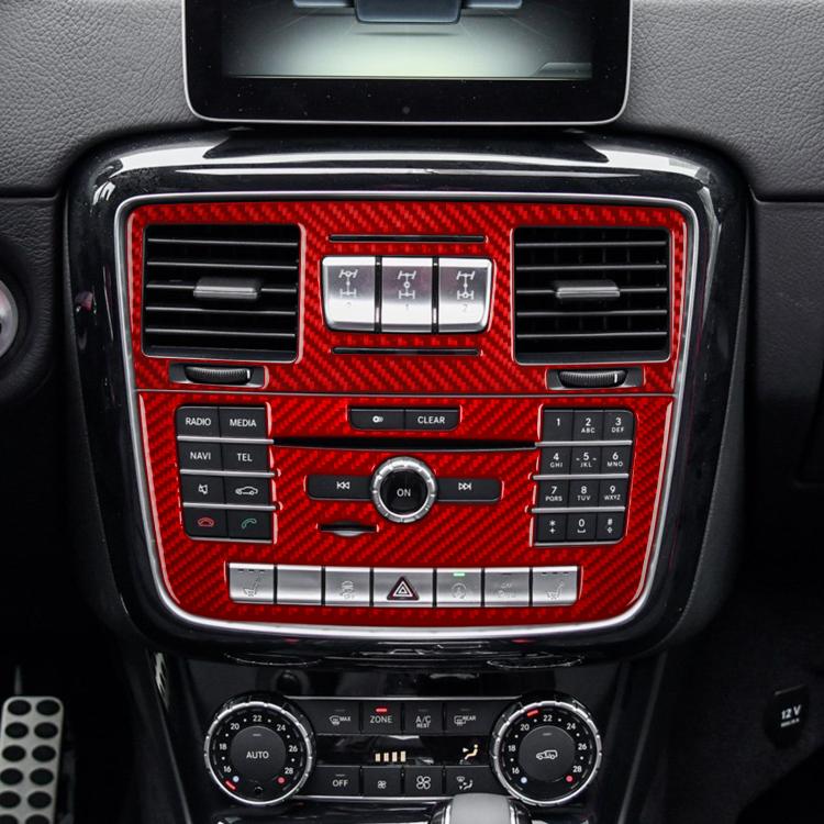 For Mercedes-Benz G-Class W463 2pcs /Set Multimedia Panel Decorative Sticker(Red) - Image 8