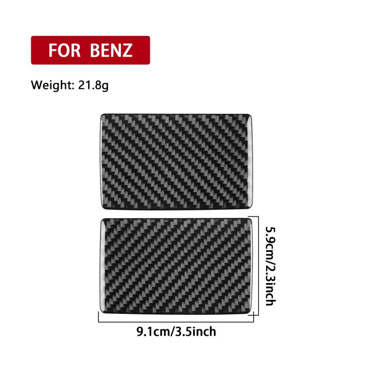 For Mercedes-Benz G-Class W463 2pcs /Set Rear Door Ashtray Sticker(Red) - Image 3