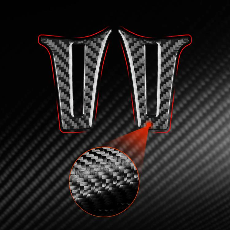 For Mercedes-Benz G-Class W463 2pcs /Set Steering Wheel Sticker(Black) - Image 4