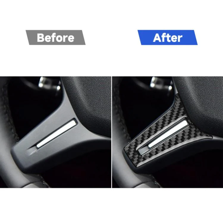 For Mercedes-Benz G-Class W463 2pcs /Set Steering Wheel Sticker(Black) - Image 5