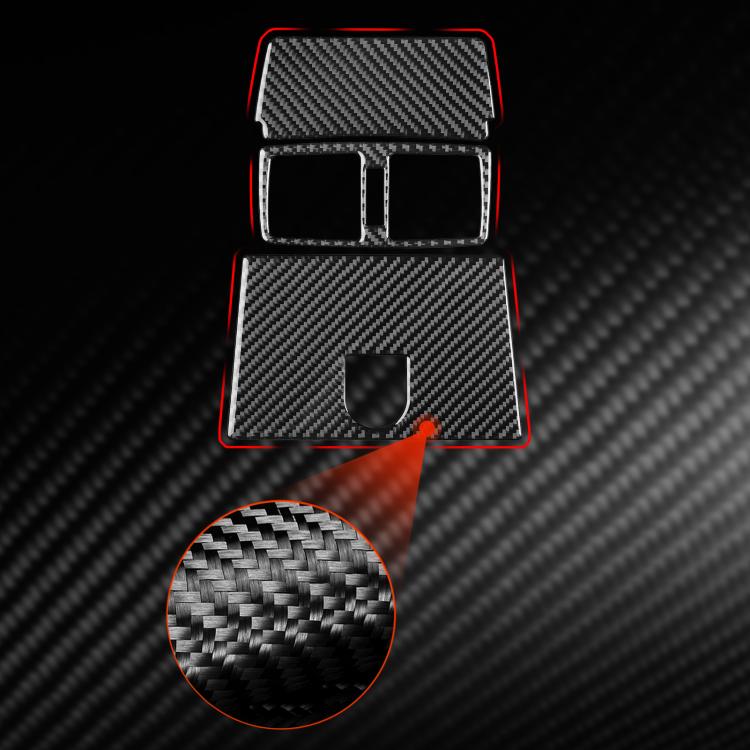 For Mercedes-Benz G-Class W463 3pcs /Set Rear Central Air Vent Set Sticker(Black) - Image 5