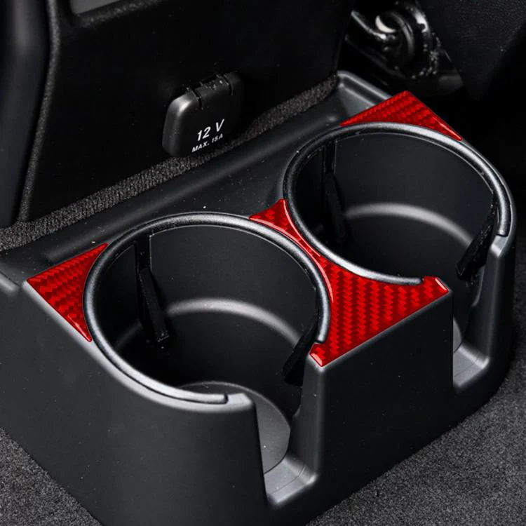 For Mercedes-Benz G-Class W463 3pcs /Set Rear Drain Cup Holder Sticker(Black) - Image 7