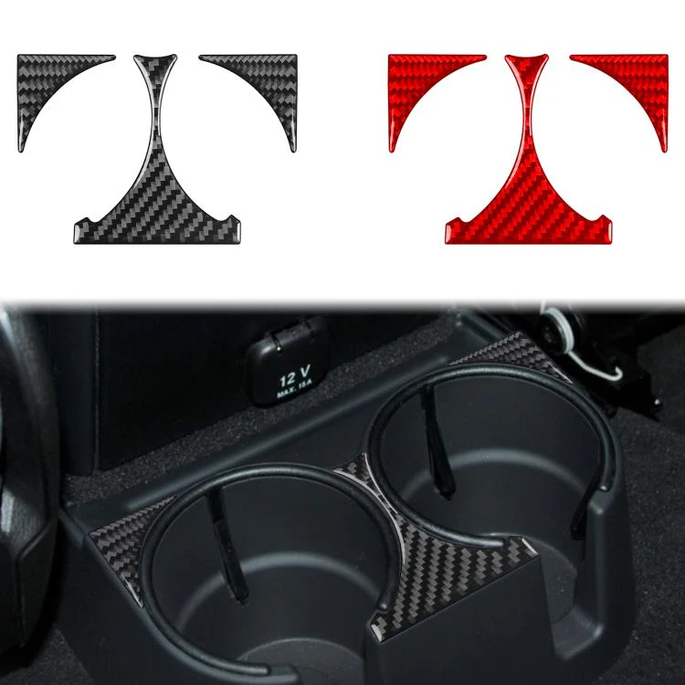 For Mercedes-Benz G-Class W463 3pcs /Set Rear Drain Cup Holder Sticker(Red) - Image 2