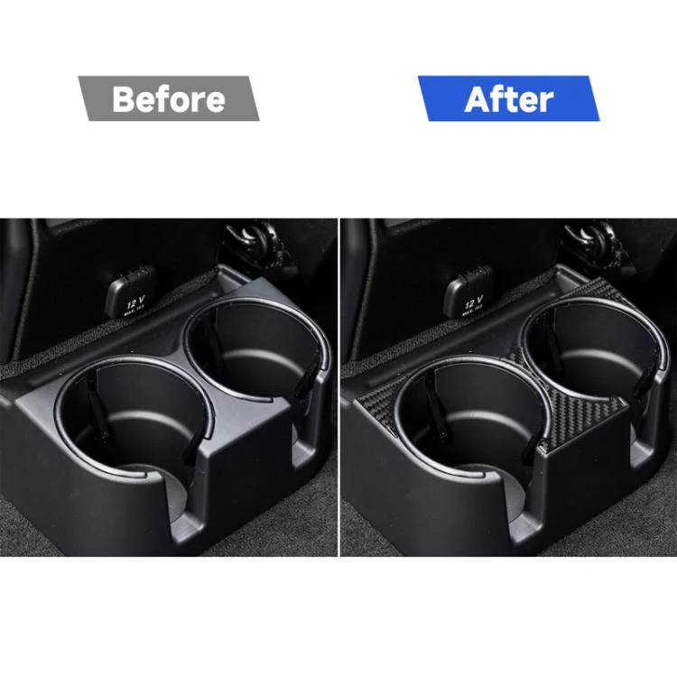 For Mercedes-Benz G-Class W463 3pcs /Set Rear Drain Cup Holder Sticker(Red) - Image 6