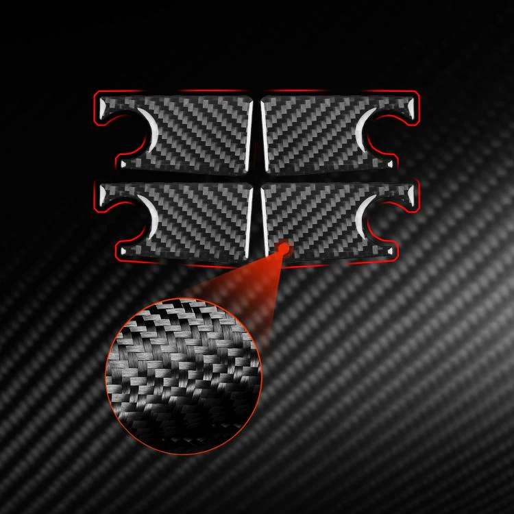 For Mercedes-Benz G-Class W463 4pcs /Set Inner Door Bowl Sticker(Red) - Image 5