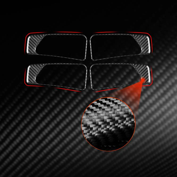 For Mercedes-Benz G-Class W463 4pcs /Set Interior Door Handle Sticker(Black) - Image 5