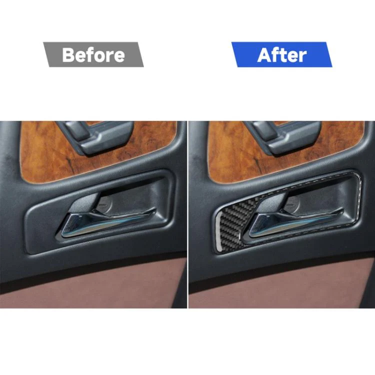 For Mercedes-Benz G-Class W463 4pcs /Set Interior Door Handle Sticker(Black) - Image 6