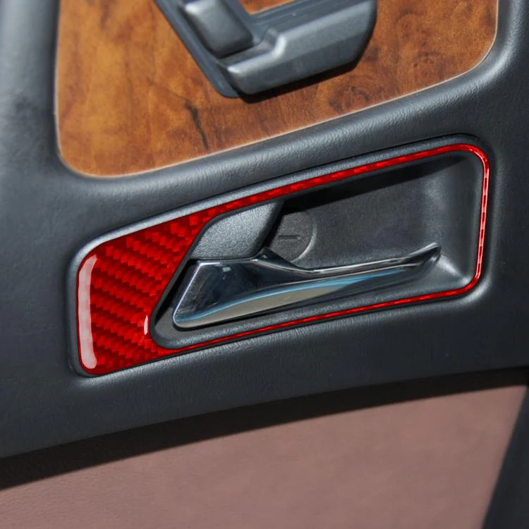 For Mercedes-Benz G-Class W463 4pcs /Set Interior Door Handle Sticker(Black) - Image 7