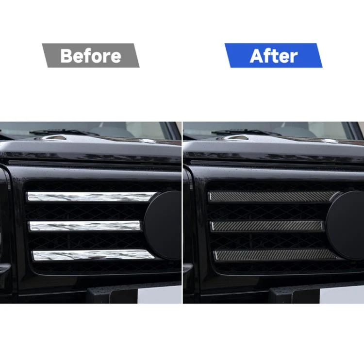 For Mercedes-Benz G-Class W463 6pcs /Set Grille Decorative Sticker(Black) - Image 6