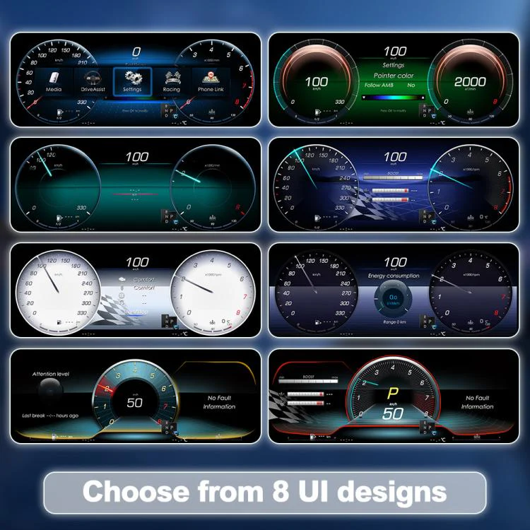 For Mercedes-Benz W205 2014–2021 Car HD LCD Multi-Mode Digital Odometer Speedometer with CarPlay - Image 6