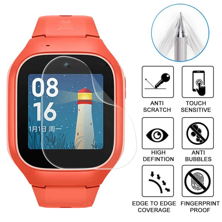 For Mi Mitu Kids Watch Phone 4C / 5C / 6C 5pcs xDfind Soft Hydrogel Film Full Cover Watch Front Protector - Image 3
